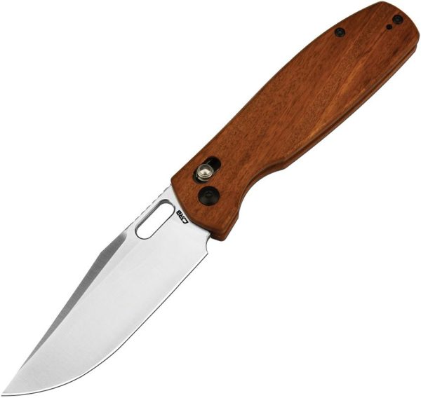 CJRB Prado Crossbar Lock Wood Folding Knife AR-RPM9 Stainless