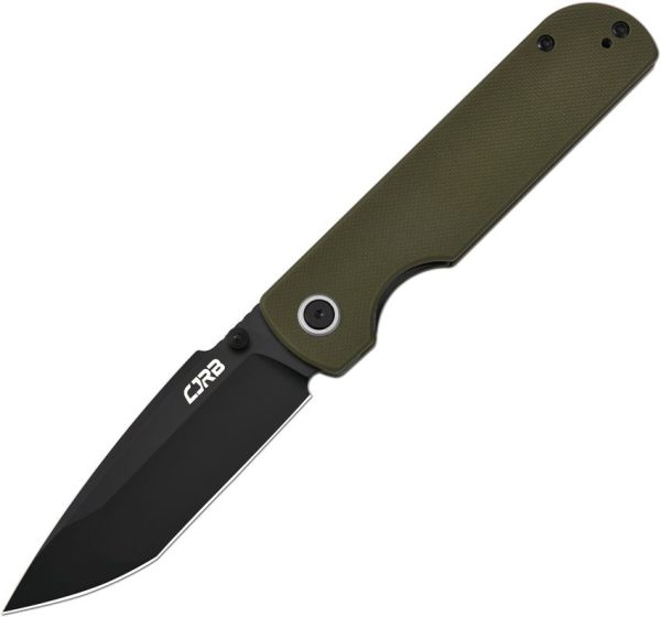 CJRB Nova Linerlock OD Green G10 Folding Knife 3.5" Tanto Blade