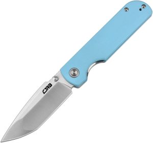 CJRB Nova Linerlock Blue Folding Knife 3.5" AR-RPM9 Tanto