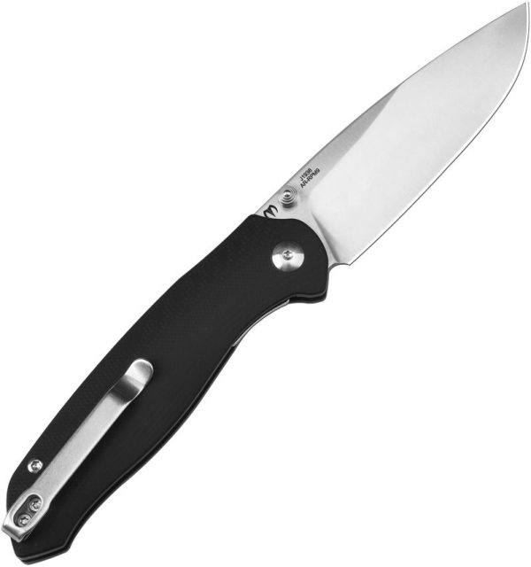 CJRB Aes Linerlock Black G10 Folding Knife AR-RPM9 Steel