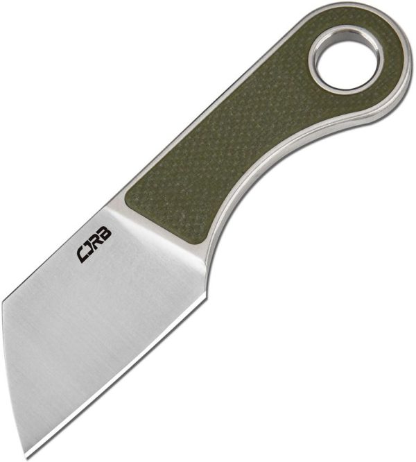 CJRB Chip Fixed Blade Green G10 AR-RPM9 Stainless Steel