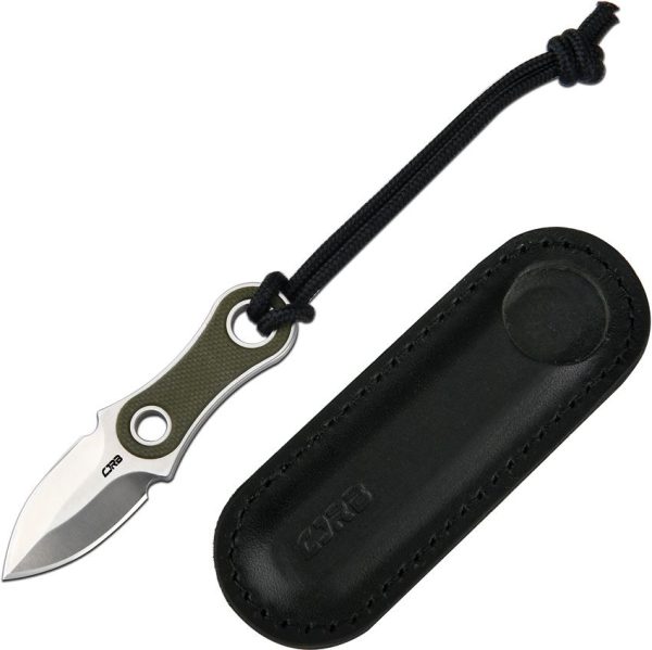 CJRB Knap Fixed Blade Green G10 AR-RPM9 Stainless Steel