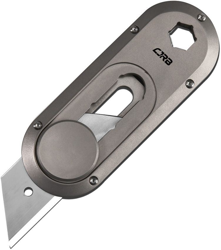 CJRB Breeze EDC Multi-Tool Gray Titanium 3.13" Closed
