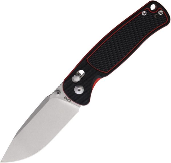 CJRB Shale Folding Knife AR-RPM9 Stonewash Black Red G10