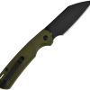 CJRB Pyrite Light Button Lock - Green Wharncliffe