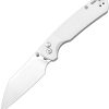 CJRB Pyrite Light S90V Stonewash Wharncliffe Folding Knife Gray