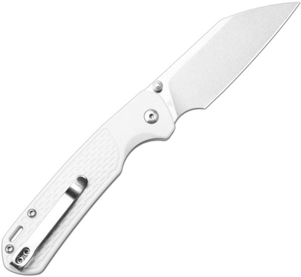 CJRB Pyrite Light S90V Stonewash Wharncliffe Folding Knife Gray