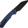 CJRB Large Pyrite Light Folding Knife Blue FRN AR-RPM9 Wharncliffe