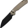 CJRB Large Pyrite Light Button Lock Folding Knife AR-RPM9