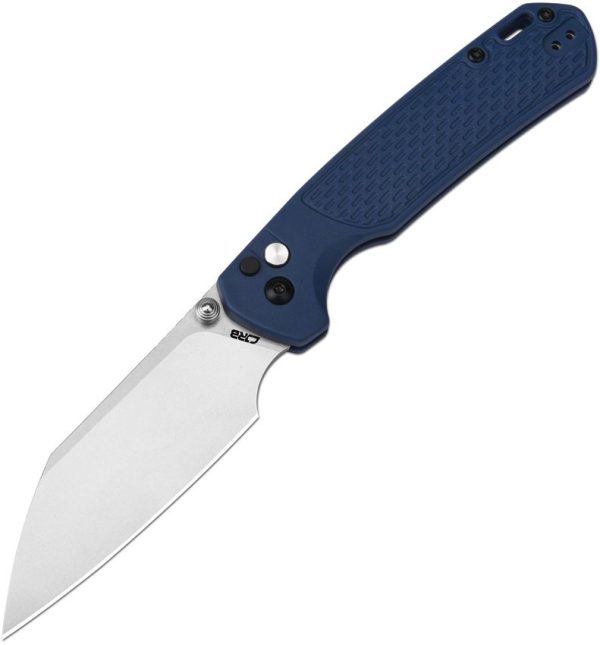CJRB Large Pyrite Light Folding Knife Blue AR-RPM9 Wharncliffe