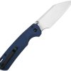 CJRB Large Pyrite Light Folding Knife Blue AR-RPM9 Wharncliffe