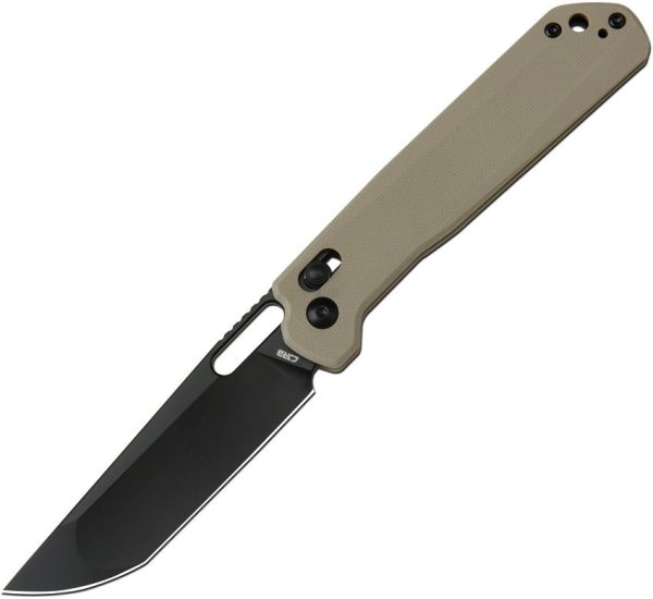 CJRB Bellona Crossbar Lock Folding Knife Green G10 Tanto Blade