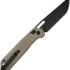 CJRB Bellona Crossbar Lock Folding Knife Green G10 Tanto Blade
