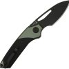 CJRB Version Button Lock Green Folding Knife AR-RPM9 Steel