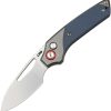 CJRB Version Button Lock Gray Folding Knife AR-RPM9 Steel