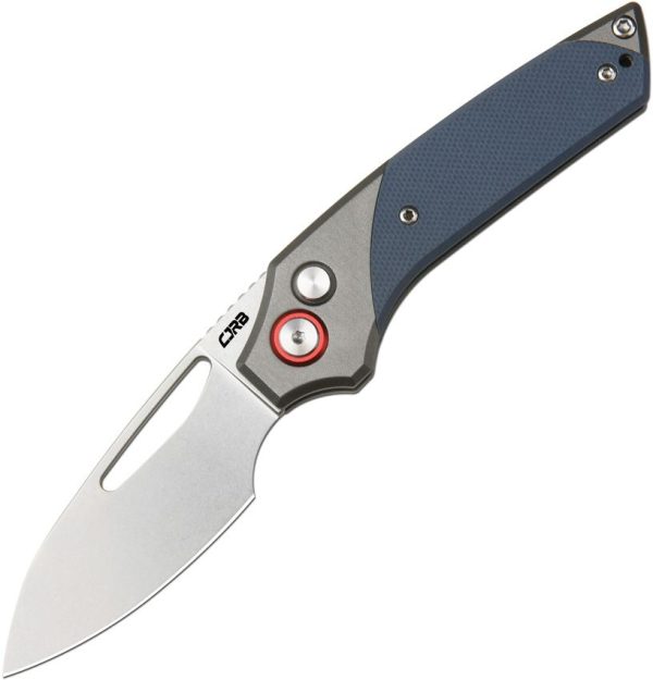 CJRB Version Button Lock Gray Folding Knife AR-RPM9 Steel