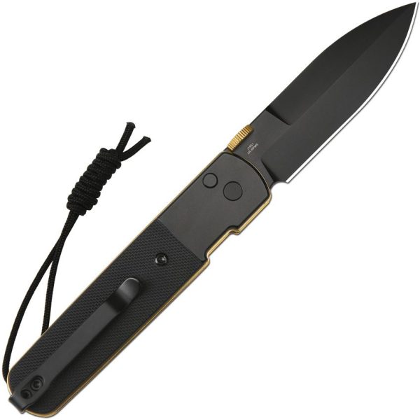 CJRB Locust Button Lock Folding Knife Black AR-RPM9 Blade