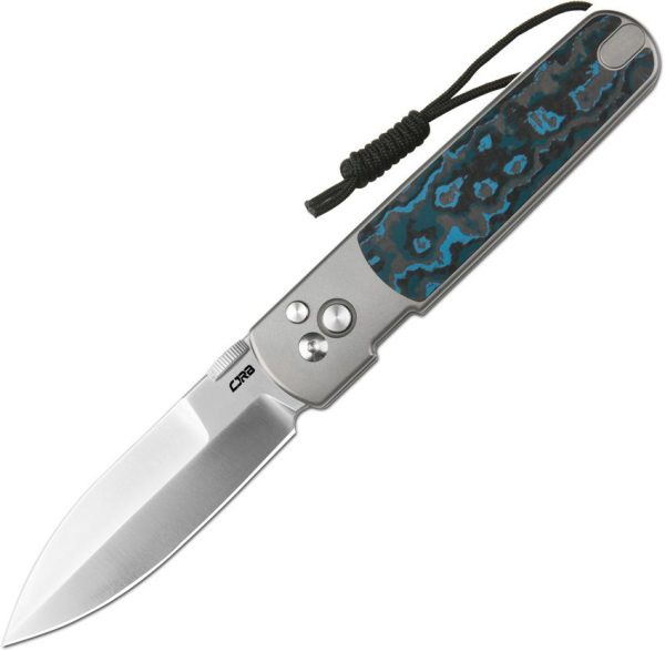 CJRB Perfect Locust Button Lock Folding Knife S90V Carbon Fiber