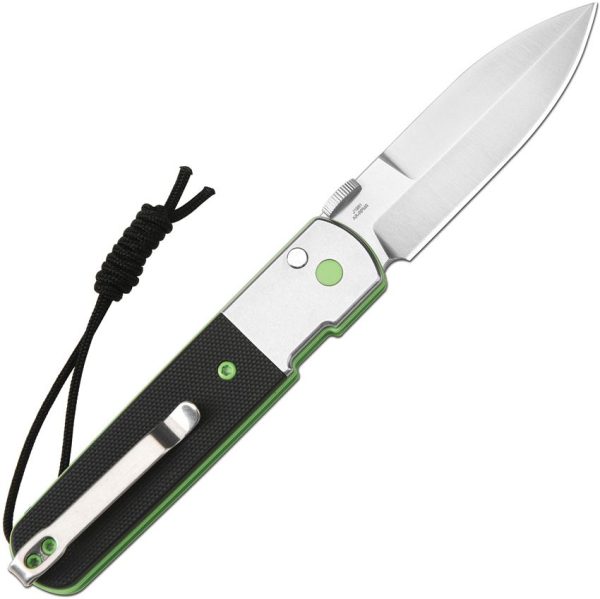 CJRB Locust Button Lock Black Folding Knife AR-RPM9 Steel