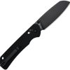 CJRB Lyrid Crossbar Lock Folding Knife Black G10 3.13" Blade