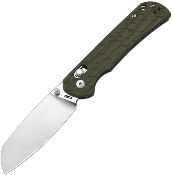CJRB Lyrid Crossbar Lock Folding Knife Green G10 AR-RPM9