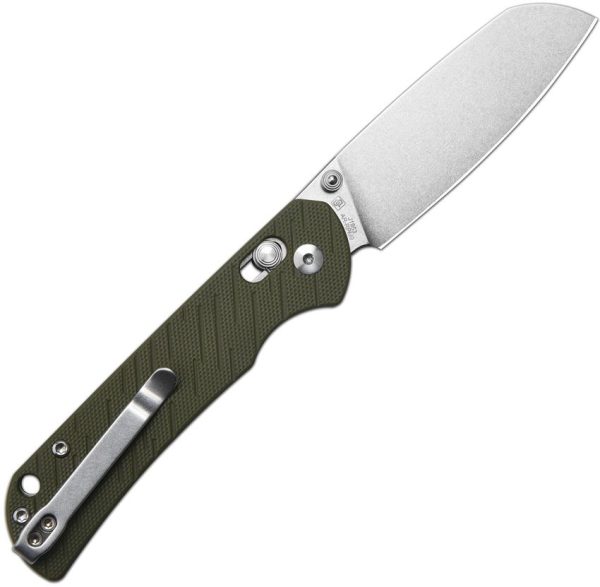 CJRB Lyrid Crossbar Lock Folding Knife Green G10 AR-RPM9