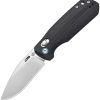 CJRB Maximal Folding Knife 3" AR-RPM9 Stonewash Black G10