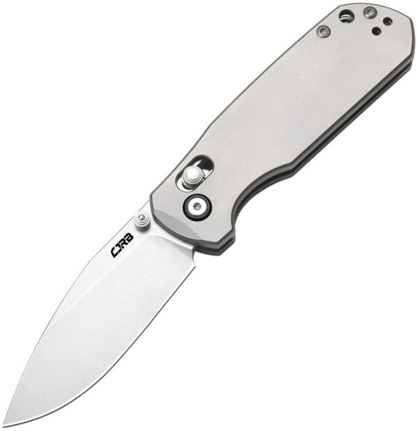 CJRB Maximal Crossbar Lock Ti Folding Knife S90V Gray Titanium