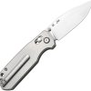 CJRB Maximal Crossbar Lock Ti Folding Knife S90V Gray Titanium