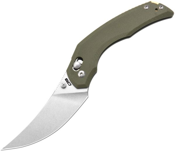 CJRB Nanner Crossbar Lock Green G10 Folding Knife AR-RPM9