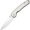 CJRB Kain Linerlock Gray Aluminum 3in AR-RPM9 Folding Knife