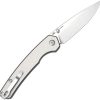 CJRB Kain Linerlock Gray Aluminum 3in AR-RPM9 Folding Knife