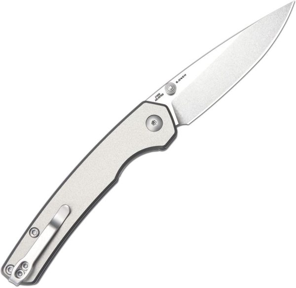 CJRB Kain Linerlock Gray Aluminum 3in AR-RPM9 Folding Knife