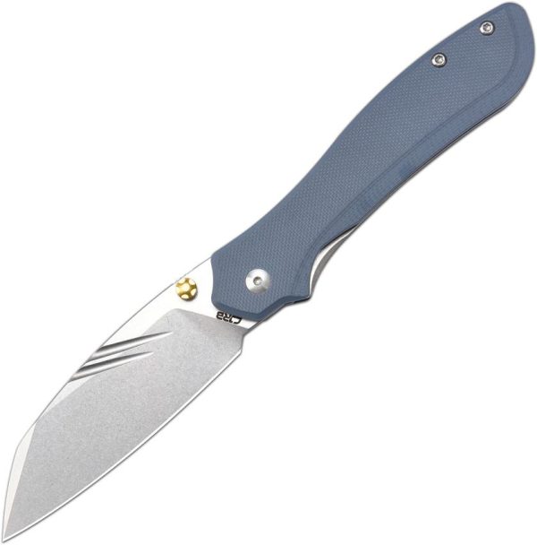CJRB Fugly Linerlock Folding Knife Blue-Gray G10 AR-RPM9
