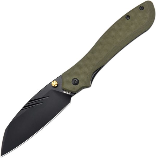 CJRB Fugly Linerlock Green G10 Folding Knife AR-RPM9