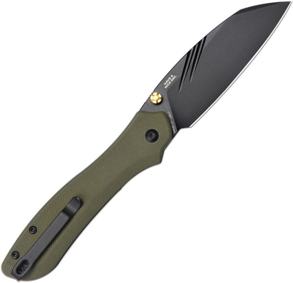 CJRB Fugly Linerlock Green G10 Folding Knife AR-RPM9