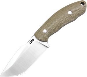 CJRB Mutt Fixed Blade AR-RPM9 Steel OD Green Micarta Knife