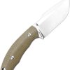 CJRB Mutt Fixed Blade AR-RPM9 Steel OD Green Micarta Knife