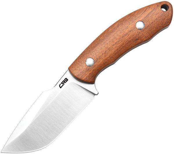 CJRB Mutt Fixed Blade Knife AR-RPM9 Steel Brown Wood Handle