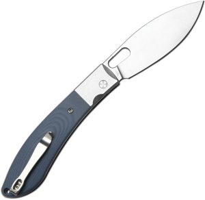 CJRB Sasaya Button Lock Folding Knife Gray G10 AR-RPM9