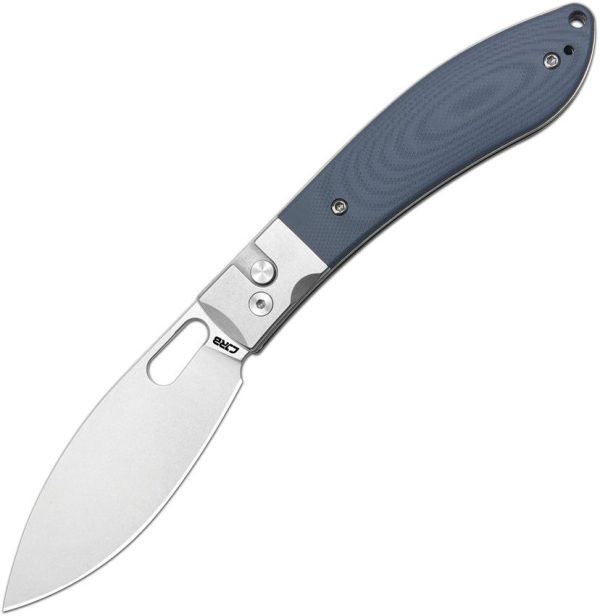 CJRB Sasaya Button Lock Folding Knife Gray G10 AR-RPM9