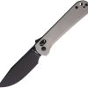 CJRB Bolt Recoil Lock Ti Folding Knife Gray Titanium 3.25"