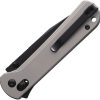 CJRB Bolt Recoil Lock Ti Folding Knife Gray Titanium 3.25"