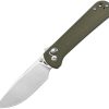 CJRB Bolt Recoil Lock V2 Green Folding Knife AR-RPM9 Stonewash