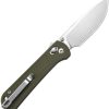 CJRB Bolt Recoil Lock V2 Green Folding Knife AR-RPM9 Stonewash