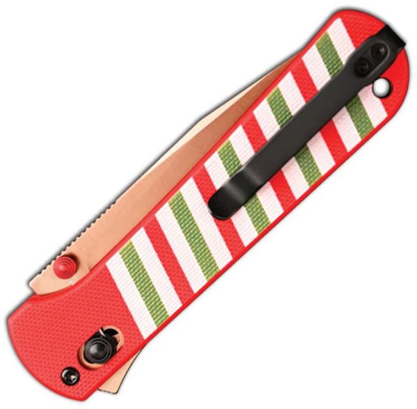 CJRB Bolt Recoil Lock Red Stripes Folding Knife AR-RPM9
