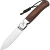 CJRB Glacier Button Lock Wood Folding Knife AR-RPM9 Stainless