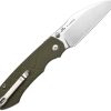 CJRB Kestrel Linerlock Green Folding Knife AR-RPM9 Wharncliffe