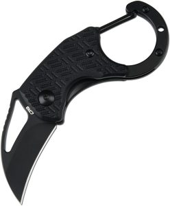 CJRB Anansi Linerlock Black Hawkbill Folding Knife AR-RPM9