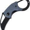 CJRB Anansi Linerlock Blue Folding Knife AR-RPM9 Hawkbill